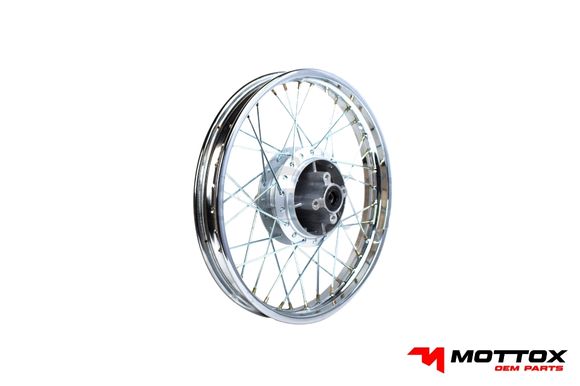 ARO DE RAYOS POSTERIOR ARMADO 1.85x18 4H METALICO NIQUELADO PARA DISCO DE FRENO SHINERAY XY200GY