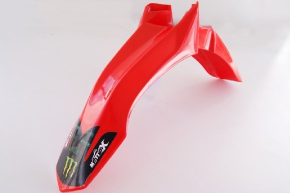 GUARDAFANGO Delantero Plastico HONDA CRF250 Rojo