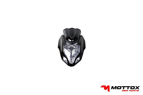 MASCARILLA COMPLETA SHINERAY GP200 MODELO 2019/ DAYTONA WING EVO/ AXX0 R51/ Z1 AK200/ TUNDRA VENOM GT200 NEGRO 