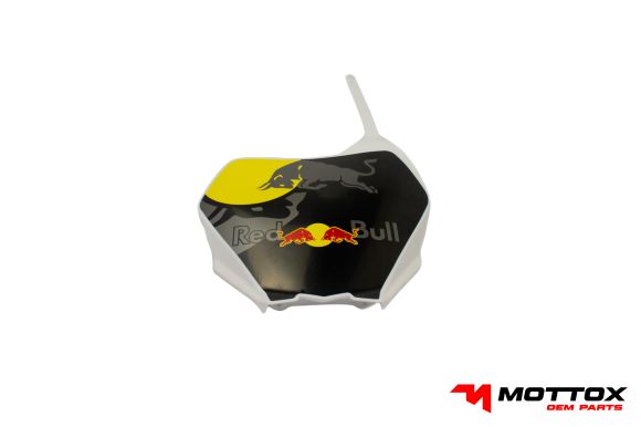 PORTA NUMERO PLASTICO RED BULL BLANCO 