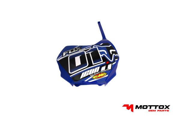 PORTA NUMERO PLASTICO SHOK AZUL 